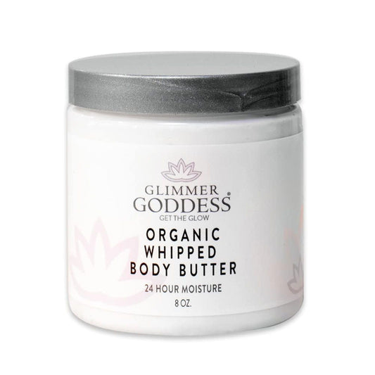 Organic Whipped Body Butter for Women - Hydrating Shea & Cocoa Moisturizer with Lavender & Lemon, 8oz