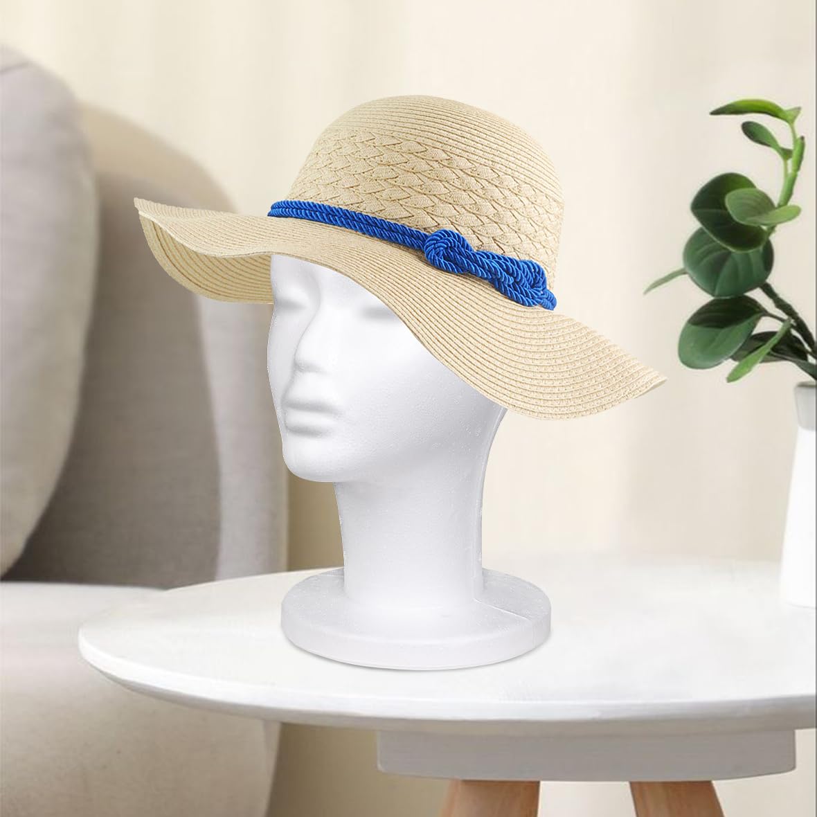 Leeven 3 Packs Foam Wig Head Female Styrofoam Mannequin Head Stand for wigs foam heads Wig Display for Style, Model, Display Hair, Hats, Hairpieces, Mask , Salon and Travel