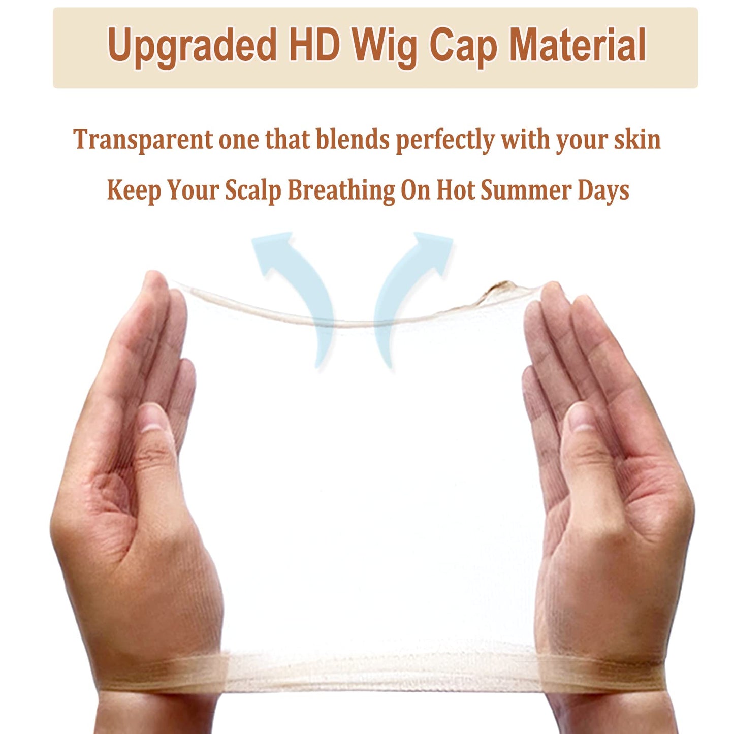 Xconstellation HD Wig Cap 12 Pcs Wig Caps For Women Transparent Wig Cap For Lace Front Wig Invisible Stocking Caps Sheer Wig Cap with Elastic Wig Band Set Wig Accessories(12 HD Wig Caps+1 Wig Band)