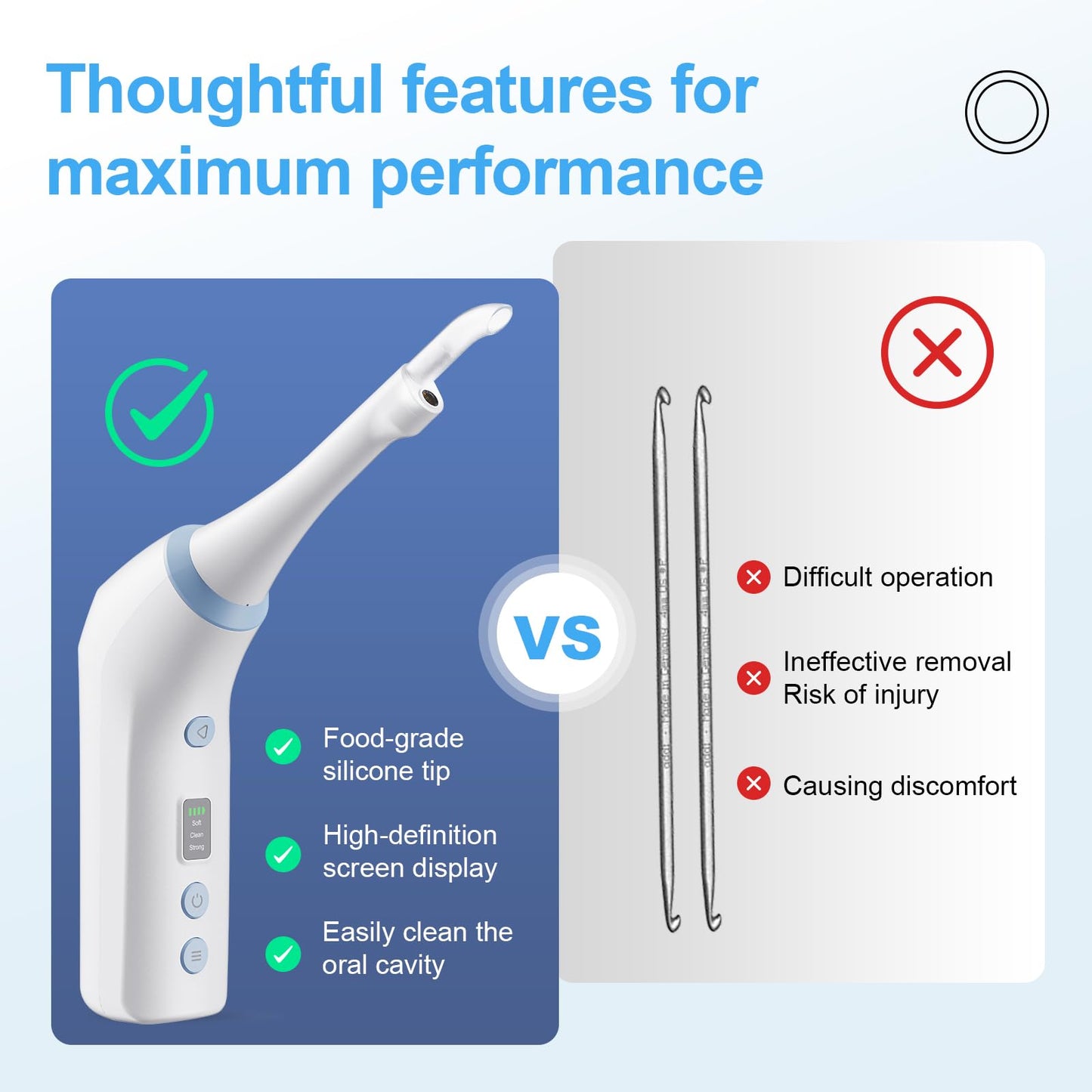 Electronic Tonsil Stone Remover with Camera, Tonsil Stone Removal Kit, 3 Suction Levels, Tonsil Stone Vacuum, Oral Care for Mouth Health, USB Rechargeable