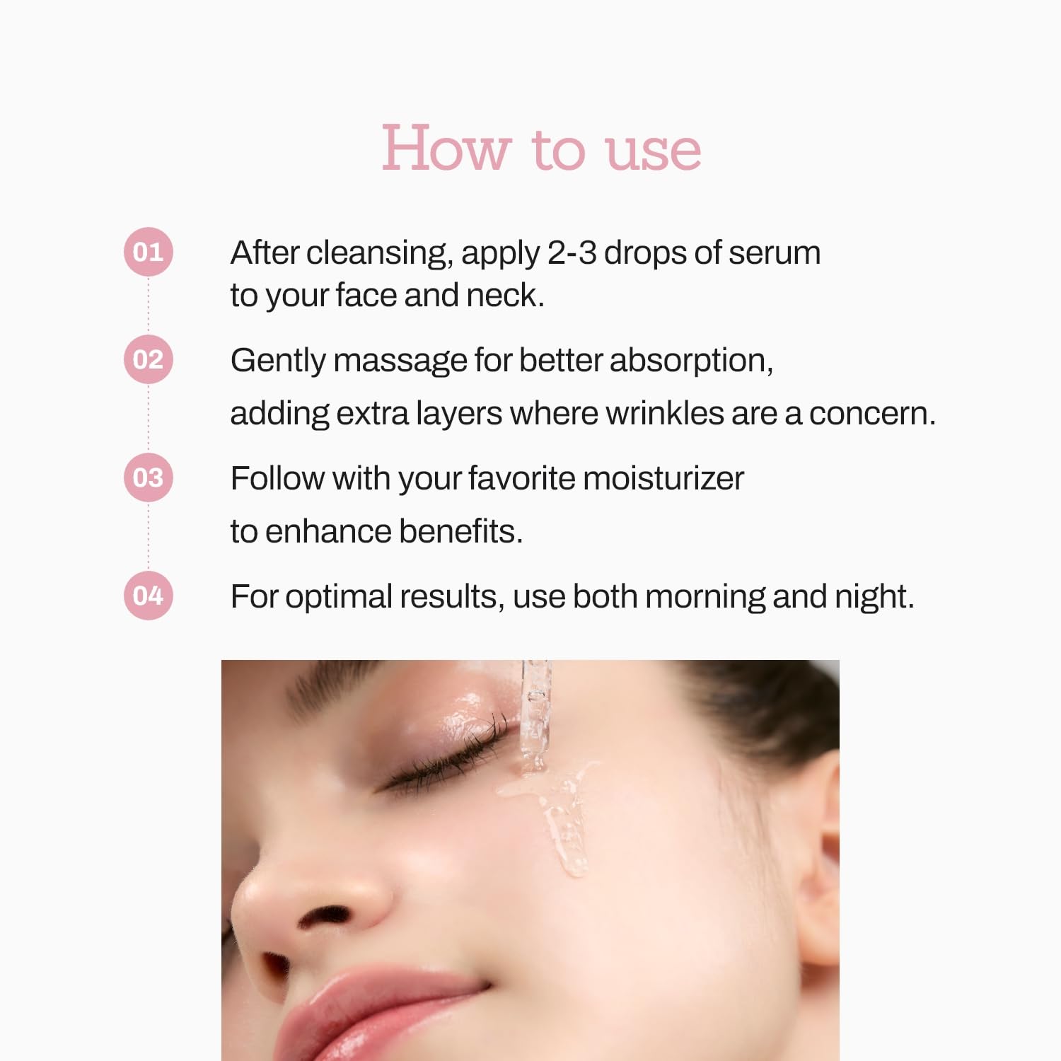 Collagen Peptide Serum for Firm, Youthful Skin - Reduces Deep Wrinkles & Boosts Elasticity, 1.01 fl. oz - Korean Skincare