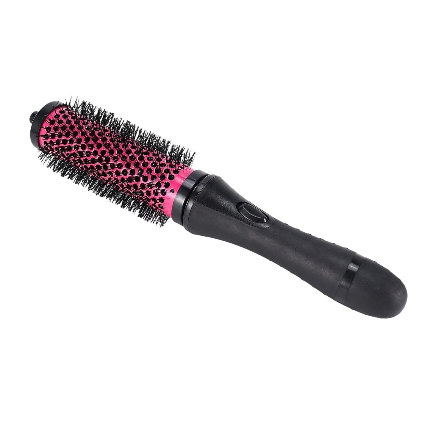 Hair Rollers with Handles,Detachable Handle Hair Roller Brush with Positioning Clips,Aluminum Ceramic Barrel Curler Comb for Fine,Rollers for Blowout Look Long Hair(Red)