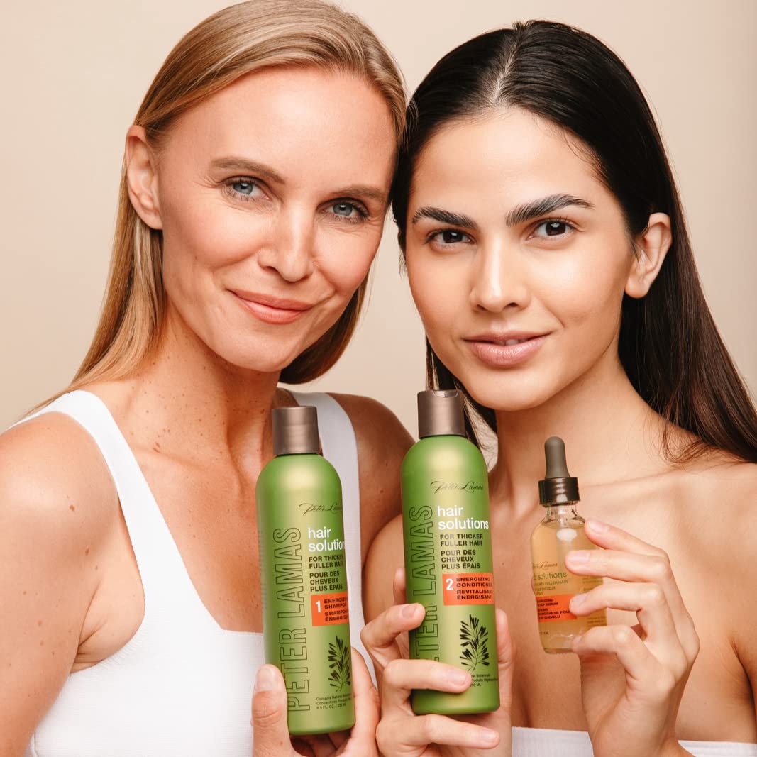 Peter Lamas Energizing Biotin & Stem Cells (Shampoo & Conditioner)| Hair Regrowth for Men and Women | Vegan Paraben Sulfate Free | Grow Thicker Fuller Healthier Hair by Addressing the Root Cause of Hair Loss
