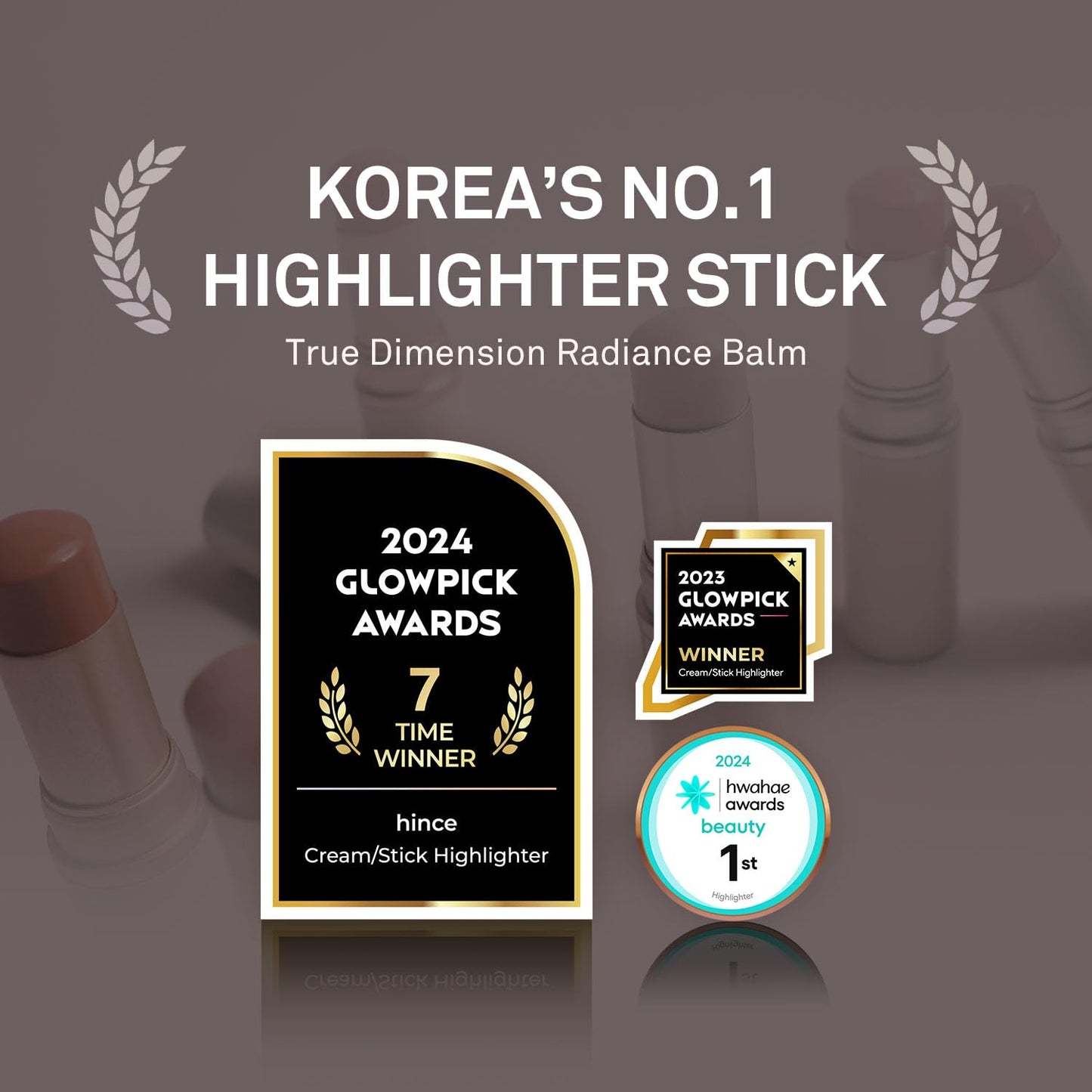 True Dimension Radiance Balm - Korean Highlighter & Cream Blush for Glowy Skin (10g, LIGHT)