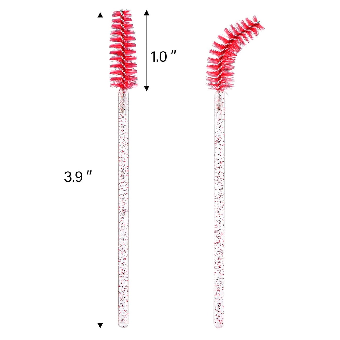 Disposable Mascara Wands - 1000 Colorful Eyelash Brushes & Spoolies for Extensions