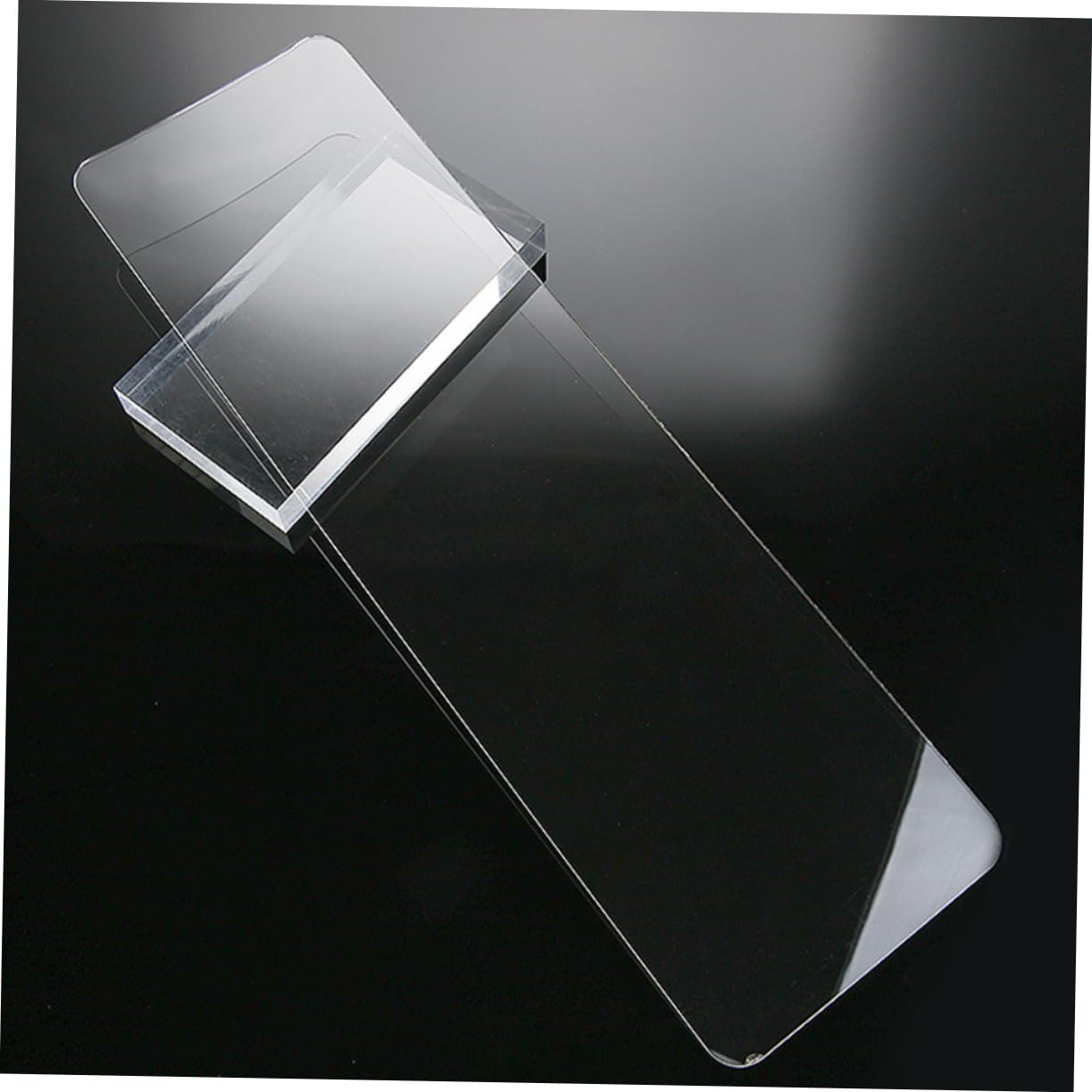 Beatifufu 2Pcs Clear Hair Highlighting Board Dye Paddle Professional Hair Coloring Tool Highlighting Foil Board for Salon and Home Use Non Tooth Design for Easy Application