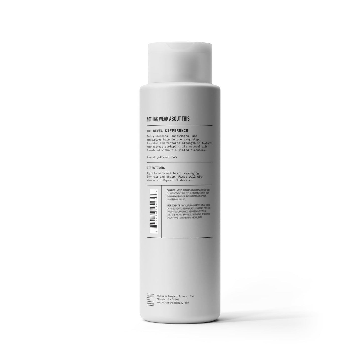 Bevel Shampoo and Conditioner for Men with Hemp Seed Oil and Biotin, 2 in 1 Strengthening Formula Conditions and Moisturizes Hair to Reduce Breakage, 12 Oz (Packaging May Vary)