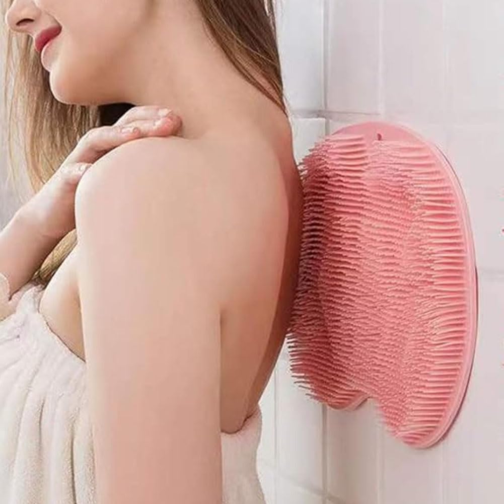 Solespa Hands-Free Silicone Foot Scrubber Mat, Foot Scrubber for Shower, Back and Feet Cleaning Mat (Green, 0.27lb)