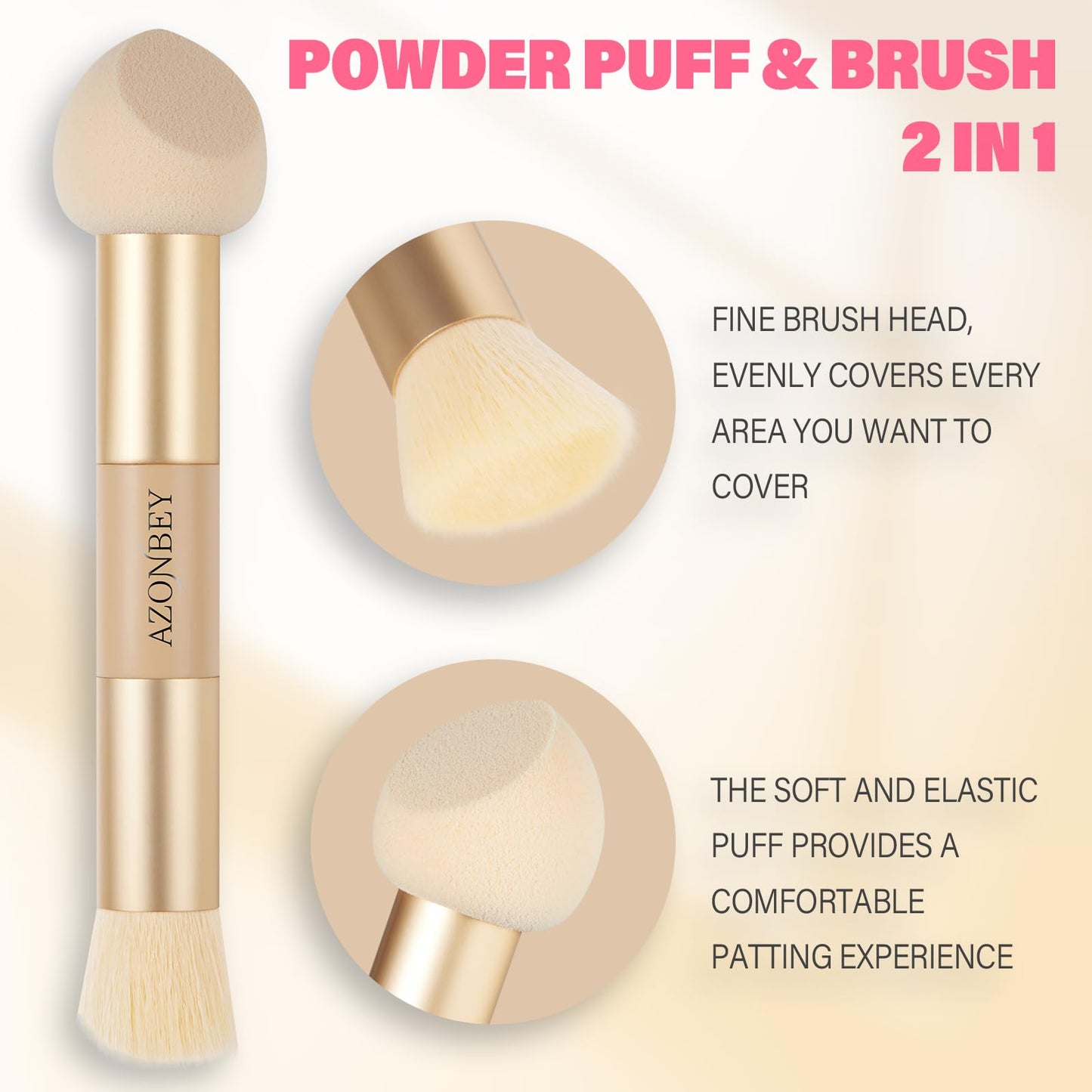 Root Touch Up Sets,Hairline Powder for Women Cover Up- Hairline Concealer for Thin and Thinning Hair, Water & Sweat Resistant,Contain Azonbey Makeup Brush (Med Brown, Med-Makeup Brush)