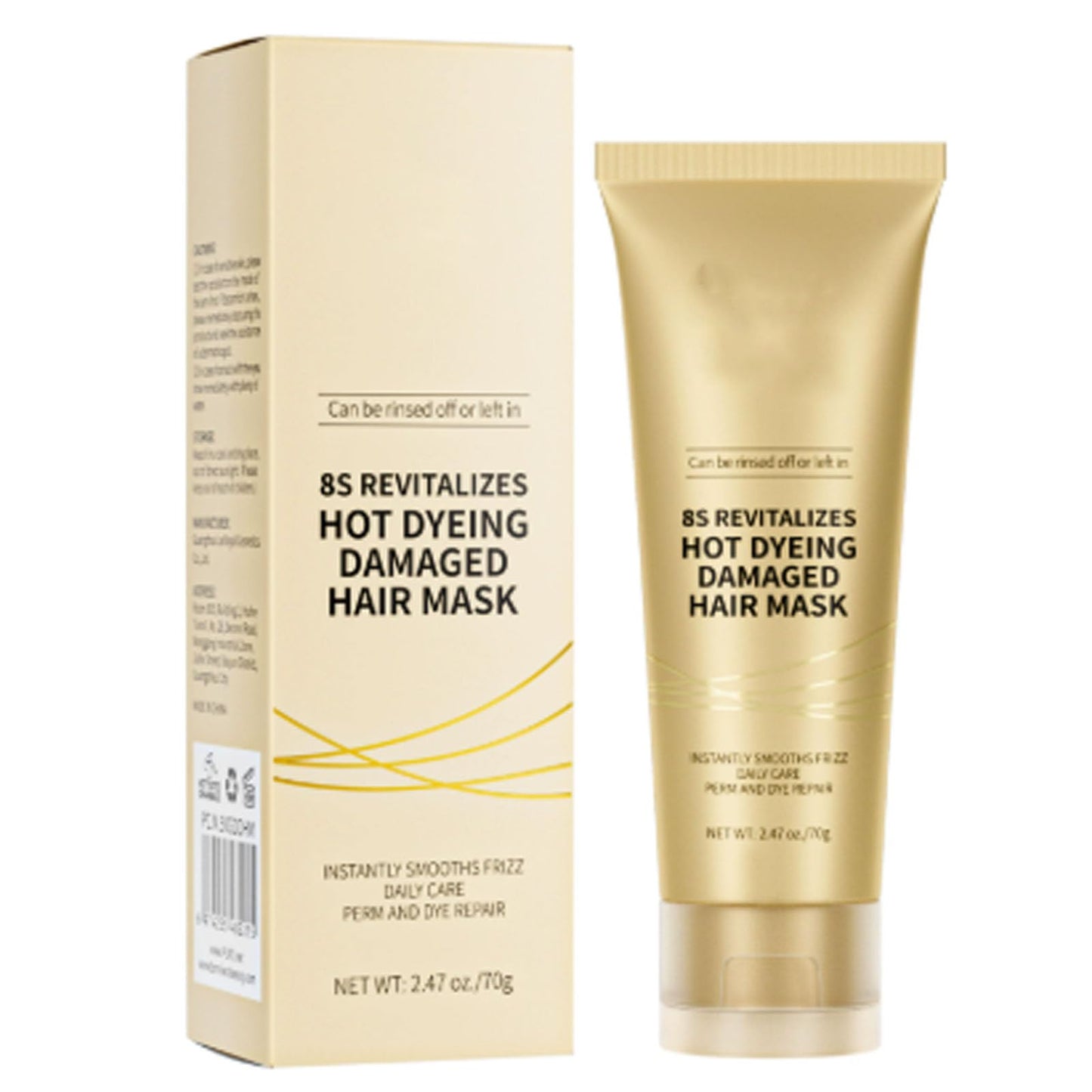 gemdwpw Hot Dyeing Damaged Hair Mask, 8s Revitalizes Hot Dyeing Damaged Hair Mask