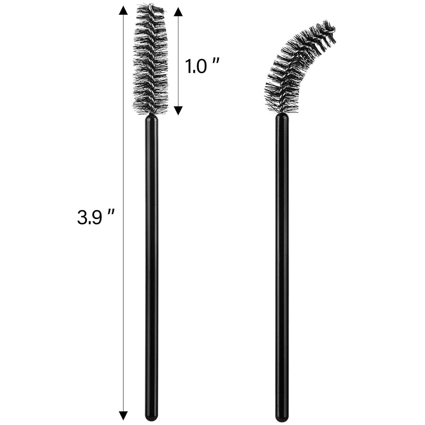 Disposable Mascara Wands - 1000 Colorful Eyelash Brushes & Spoolies for Extensions