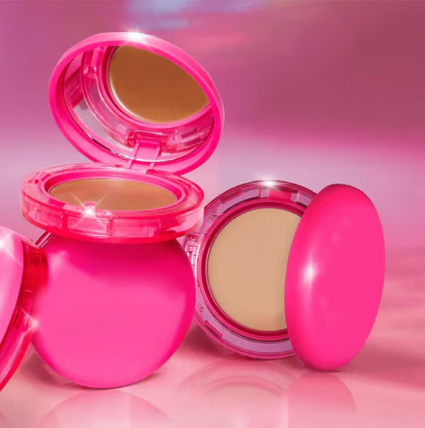 Cherishty Foundation with Brush, Peptide Bounce Balm Foundation, Natural, Medium Buildable Coverage, Hydrating Age-Defying Makeup, All Skin Types (Deep)