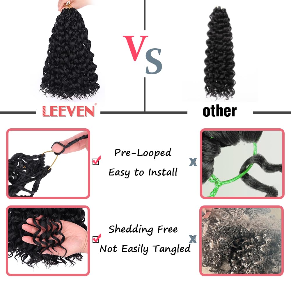 10 Inch Ombre Honey Blonde Gogo Curl Crochet Hair - 8 Packs Ocean Wave Short Curly Braids for Women & Kids