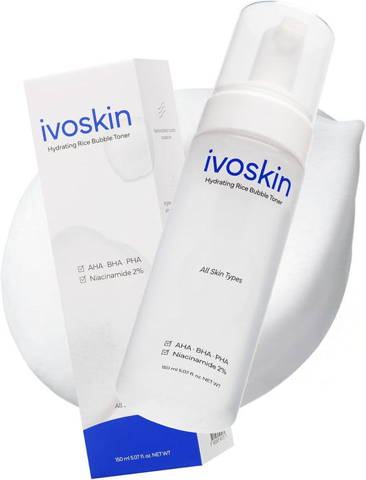 Rice Milky Foam Bubble Toner for Sensitive Skin | Hydrating & Calming with Niacinamide & Rice Extract (150ml)