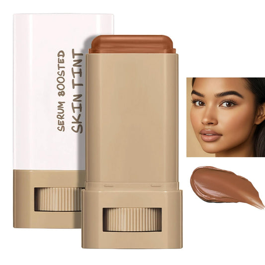Covebalm Beauty Skin Tint, Serum Boosted Hydration skin tint for Black Women, Foundation Stick Beauty Balm, Lasting Moisturizing, Non-Greasy & Waterproof (#03)