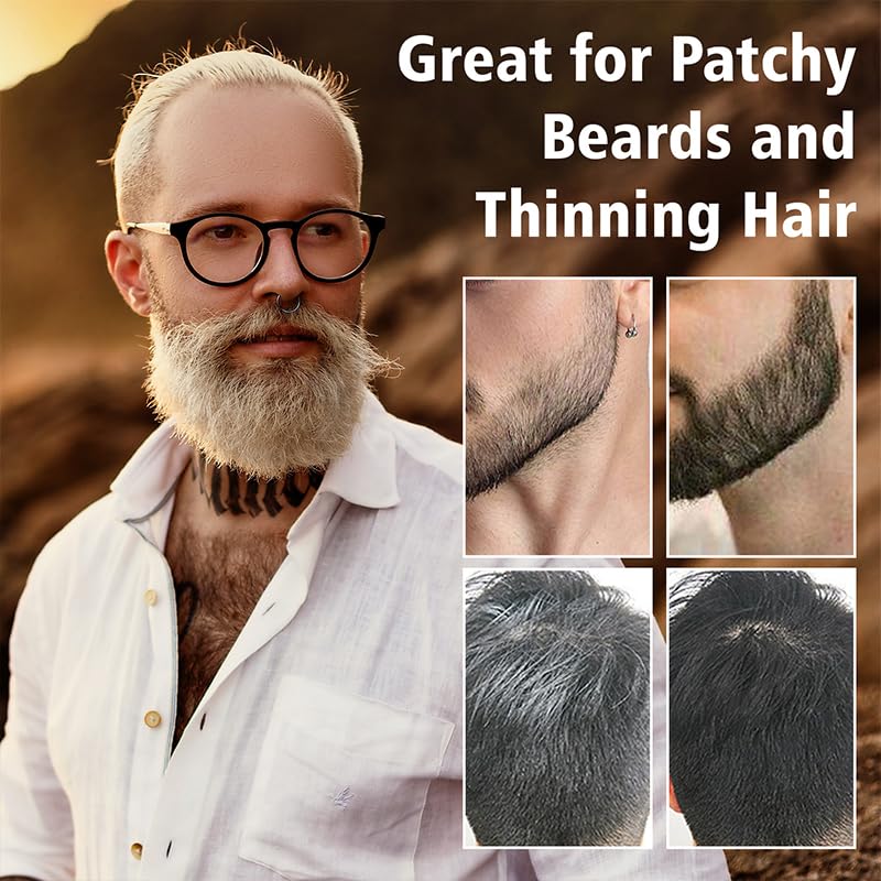 Lockmio Root Cover Up Powder for Women - Light Gray Hairline Powder for Bald Spots, Eyebrows, Beard Line, Light-Blonde Hair Fibers for Thinning Hair Shadow Powder 2 Pack