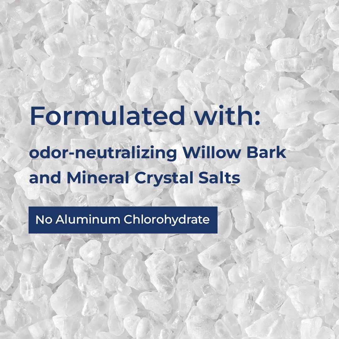 Fragrance-Free Natural Liquid Rock Deodorant - 3 oz (Pack of 3) | Kiss My Face