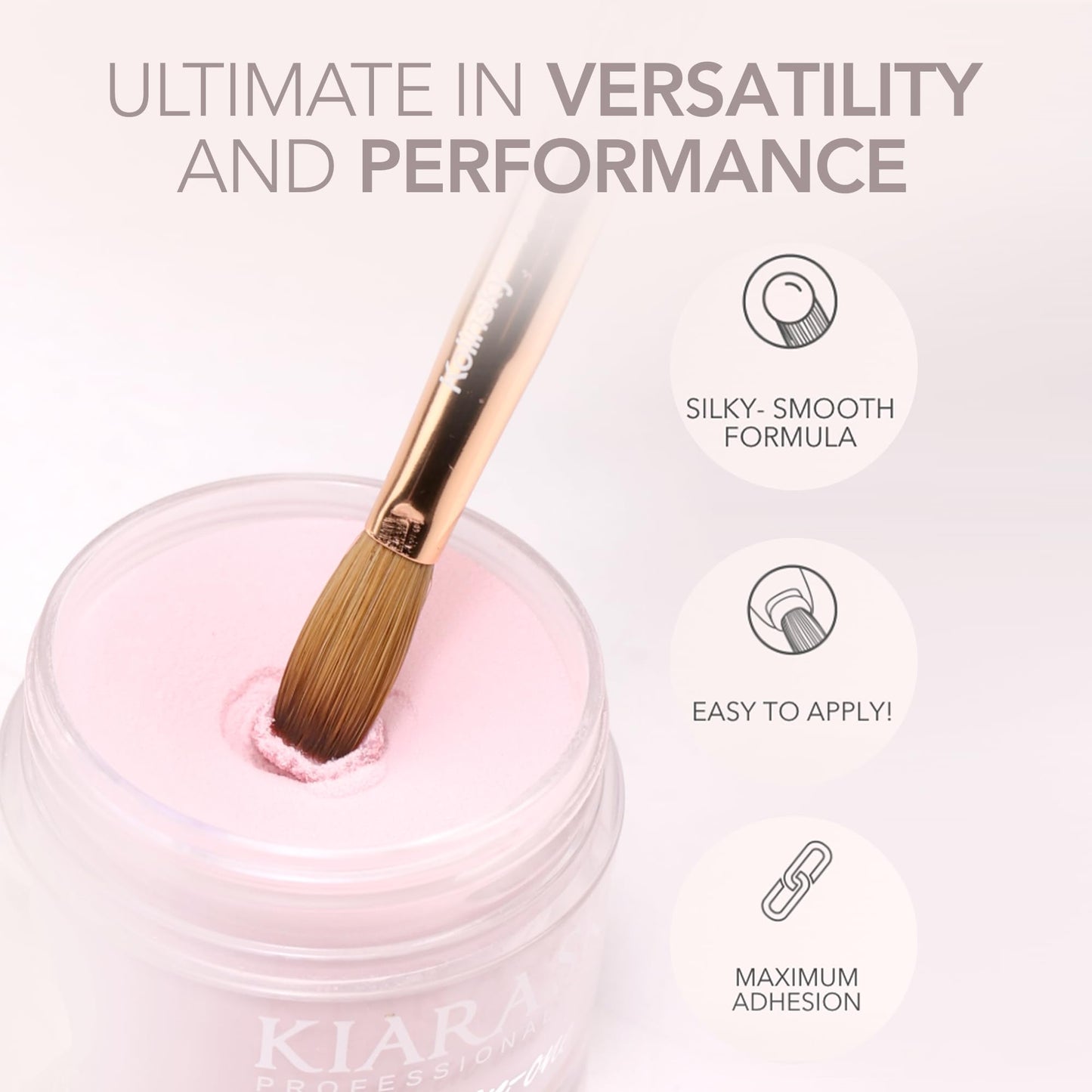 Kiara Sky All-In-One Acrylic Nail Powder | Multi-Use Dip & Acrylic Powder | Sculpting, Overlay & Dipping 2 oz, Love Note