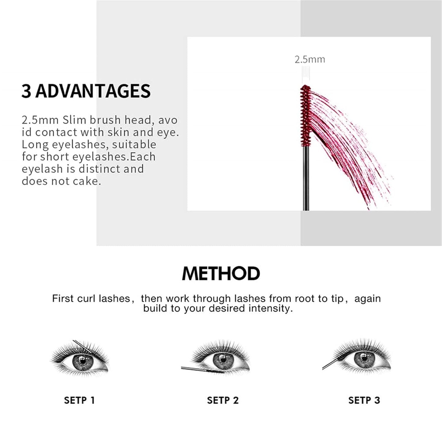 Colored Mascara Set - 9 Waterproof Shades for Long-Lasting Eye Makeup - Perfect Mother's Day Gift