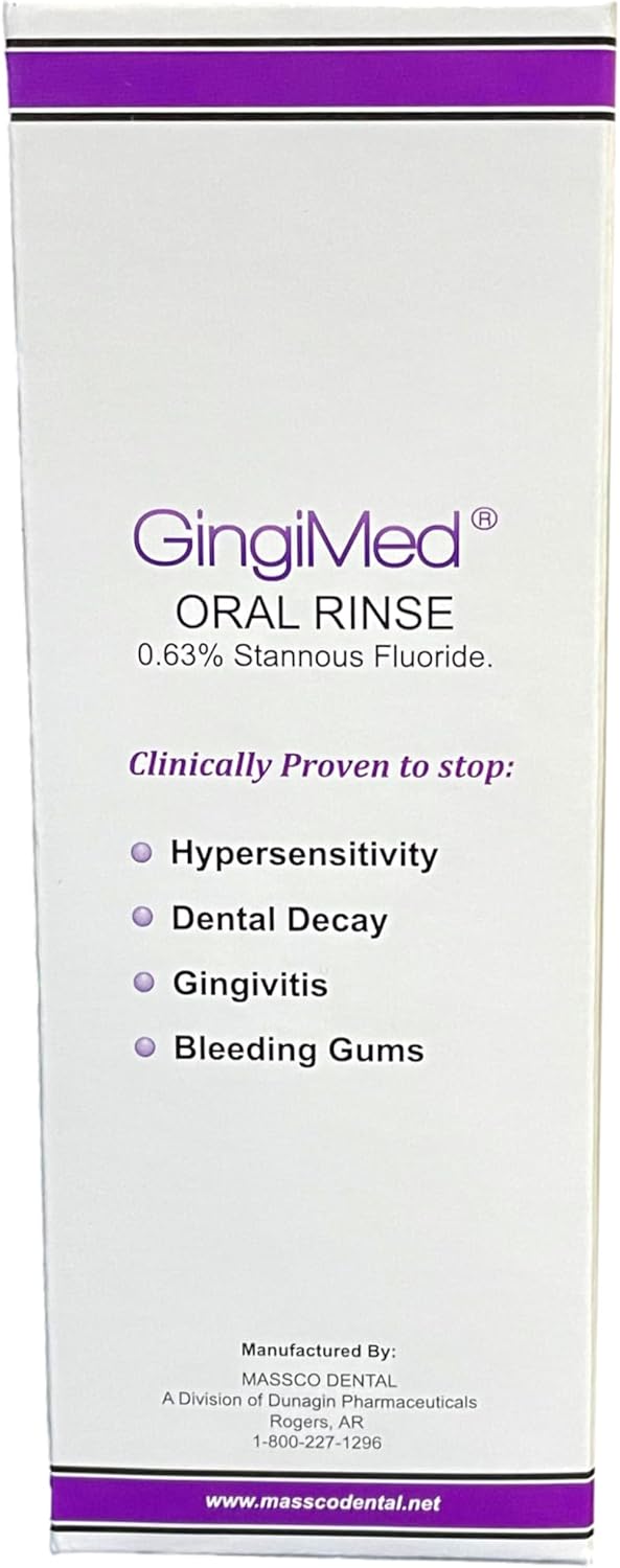 Stannous Fluoride Dental Rinse 0.63% - Mint Flavor, 10 oz for Tooth Decay & Sensitivity