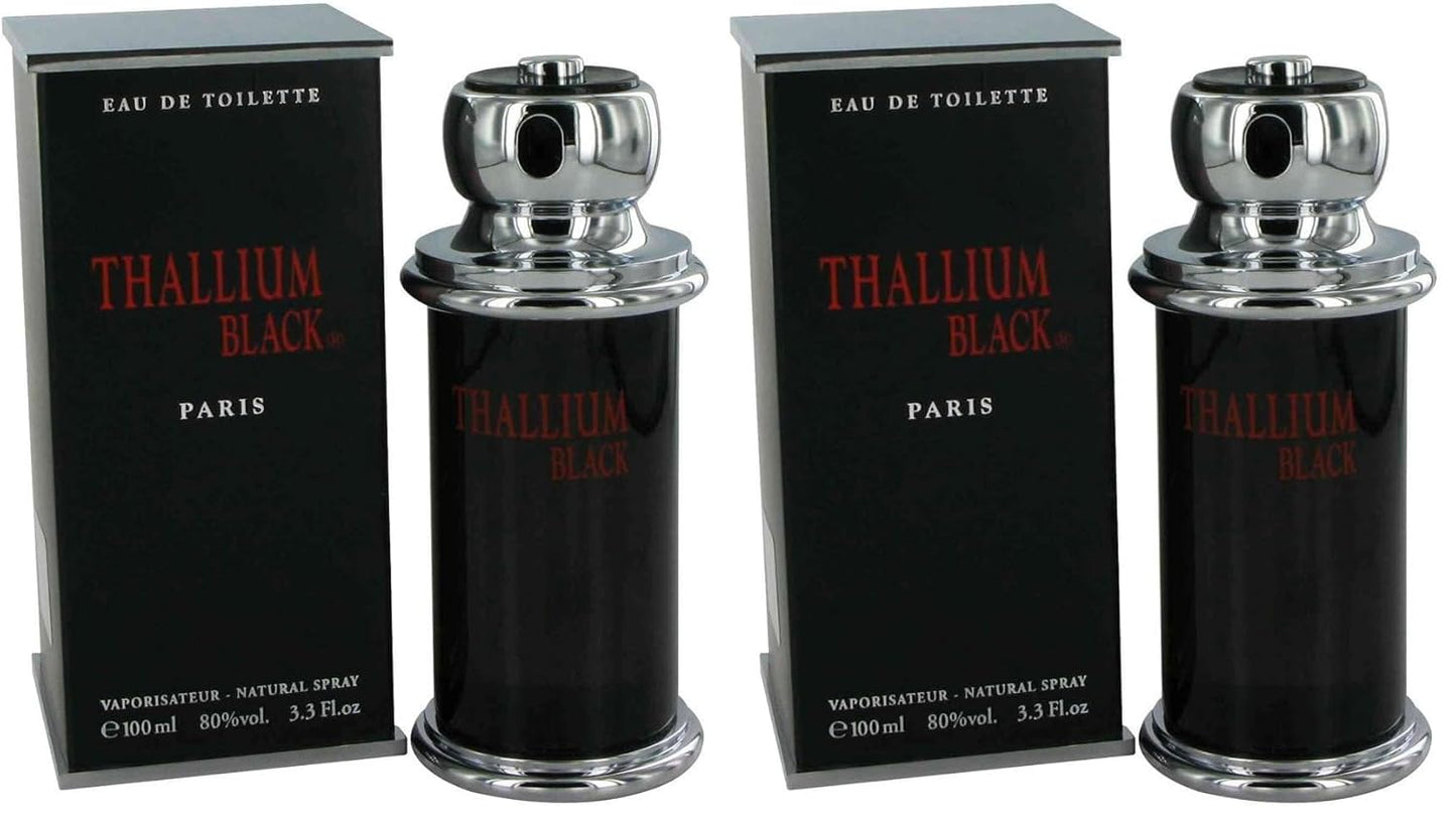 Thallium Black Eau de Toilette for Men - 3.3 oz Luxury Fragrance by Yves De Sistelle