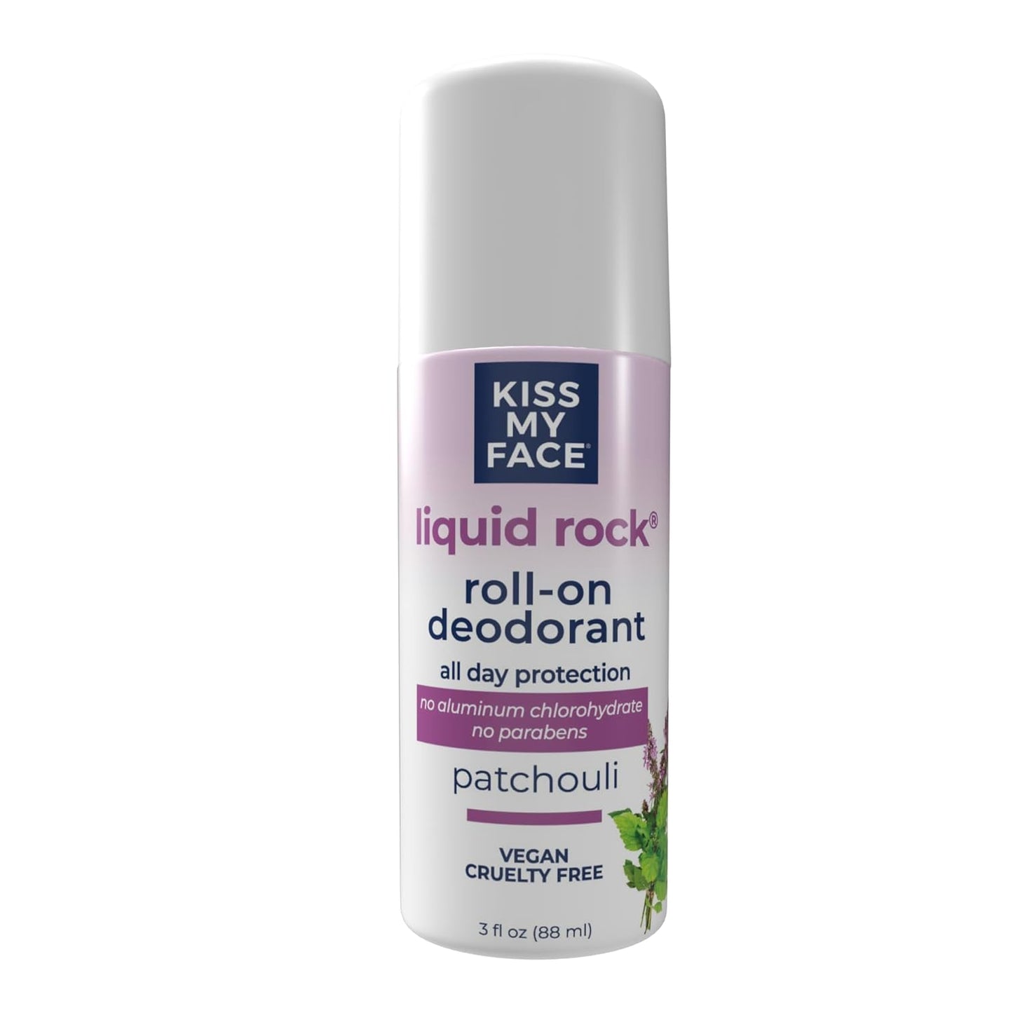 Fragrance-Free Natural Liquid Rock Deodorant - 3 oz (Pack of 3) | Kiss My Face