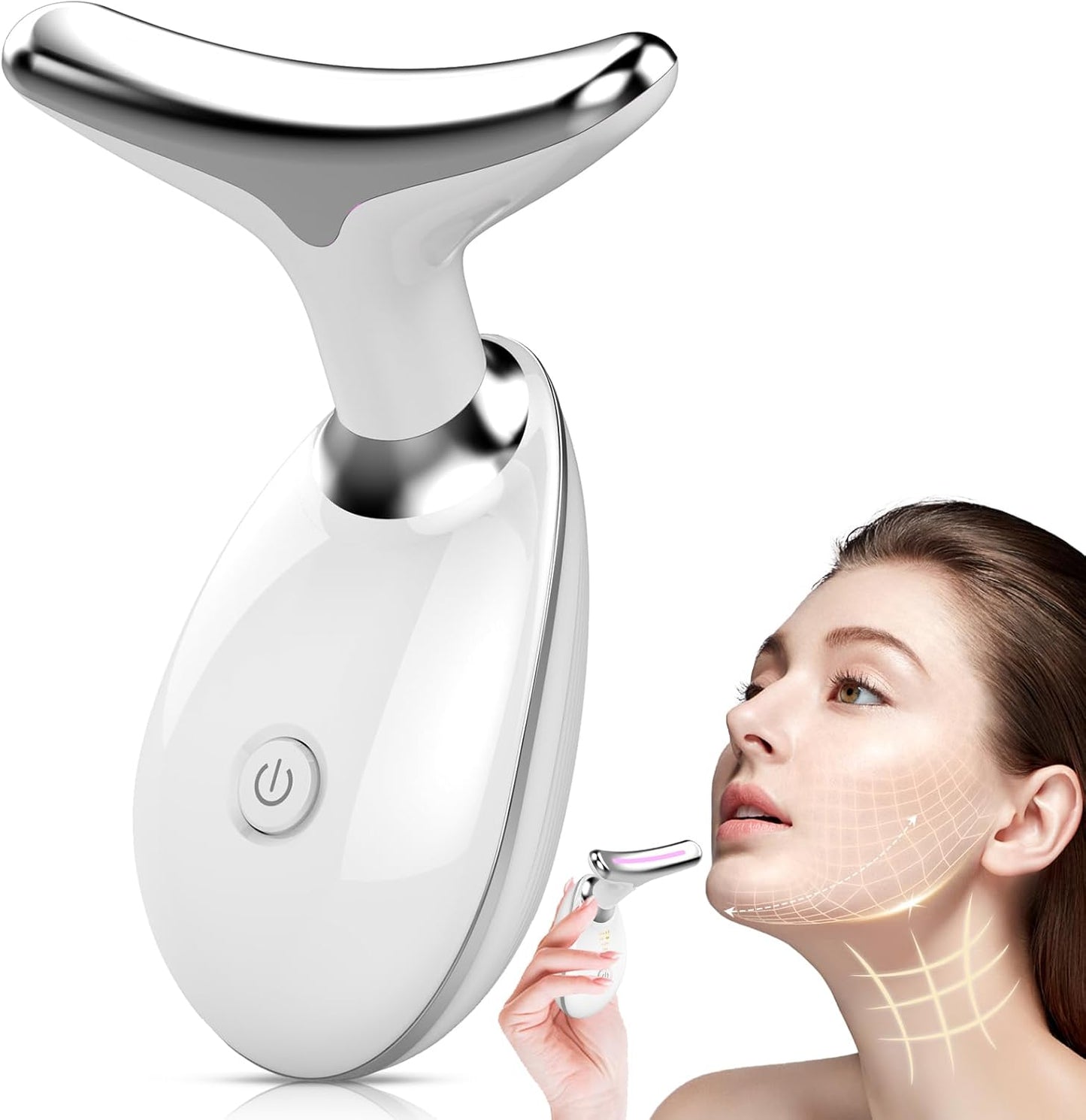 YourMate 3-in-1 Face & Neck Massager - Skin Care Tool for Tension Relief & Boosting Radiance