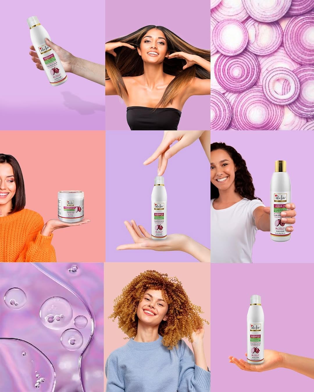 Rose Jolie Onion & Biotin Hair Tonic Spray | Fall Control & Growth Support | Strengthens Roots & Revitalizes Scalp | Sulfate-Free Salt-Free Paraben-Free | No Onion Smell | 4.5 fl oz