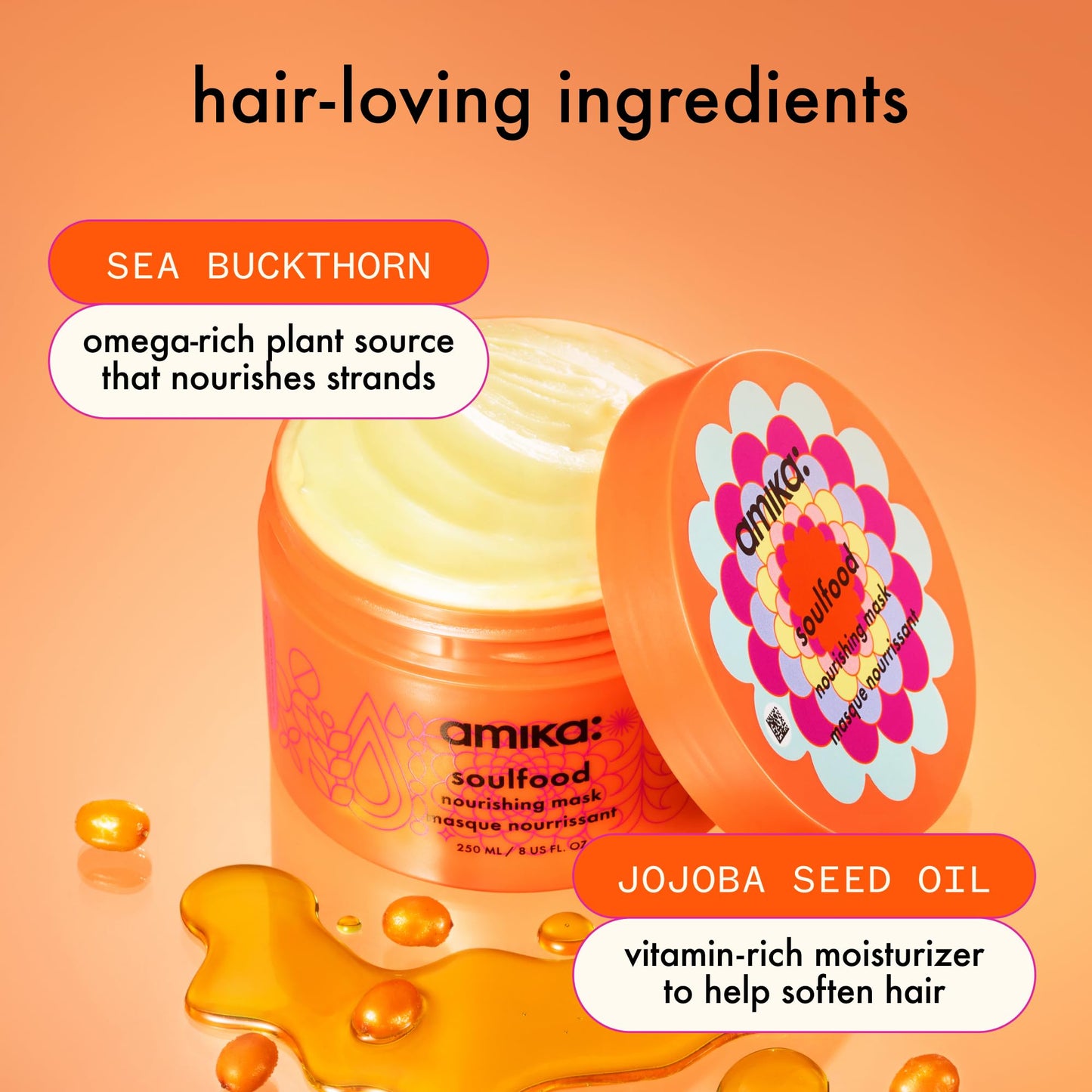 amika soulfood nourishing Mask, 8 Fl oz