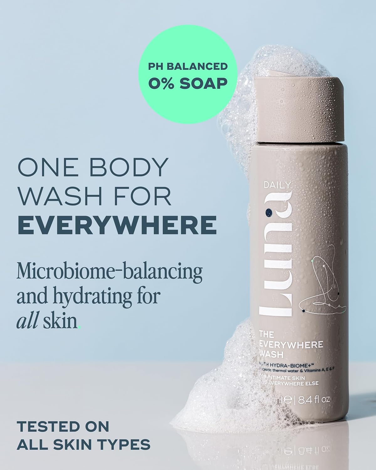 Fragrance-Free Feminine Wash - pH-Balanced Hydrating Cleanser for Sensitive Skin, 250ml