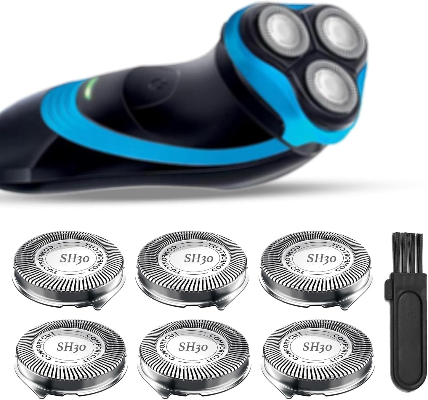 Philips Norelco Series 5000 Shaver Replacement Heads - 6-Pack Rotary Blades for Fast, Smooth Shaving