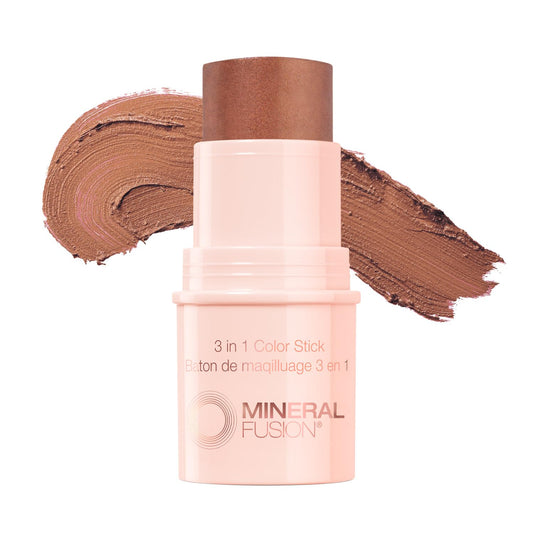 Mineral Fusion 3-in-1 Color Stick - Multi-Use Cream Blush & Makeup for Eyes, Face, Lips