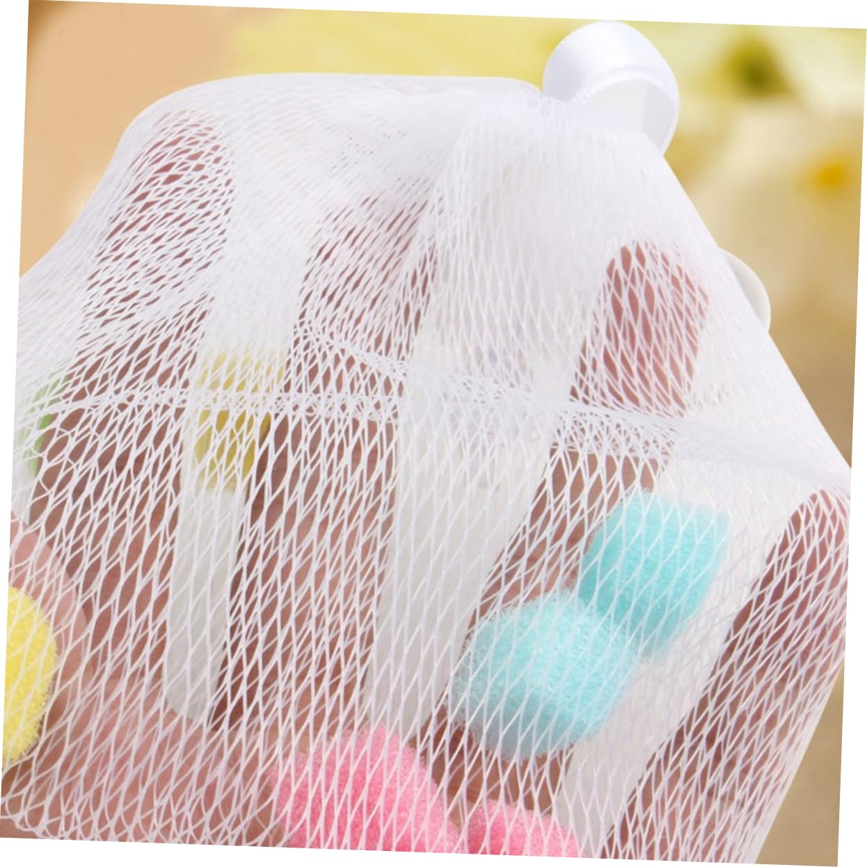 FOMIYES 5pcs Foaming Net Bags for Cleansing Convenient Hanging Mesh Sponge Pouches for Soap and Cosmetic Bubbles for Bathing and Skin Care