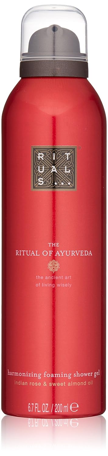 Rituals Ayurveda Foaming Shower Gel - Nourishing Body Wash, 6.7 Fl Oz