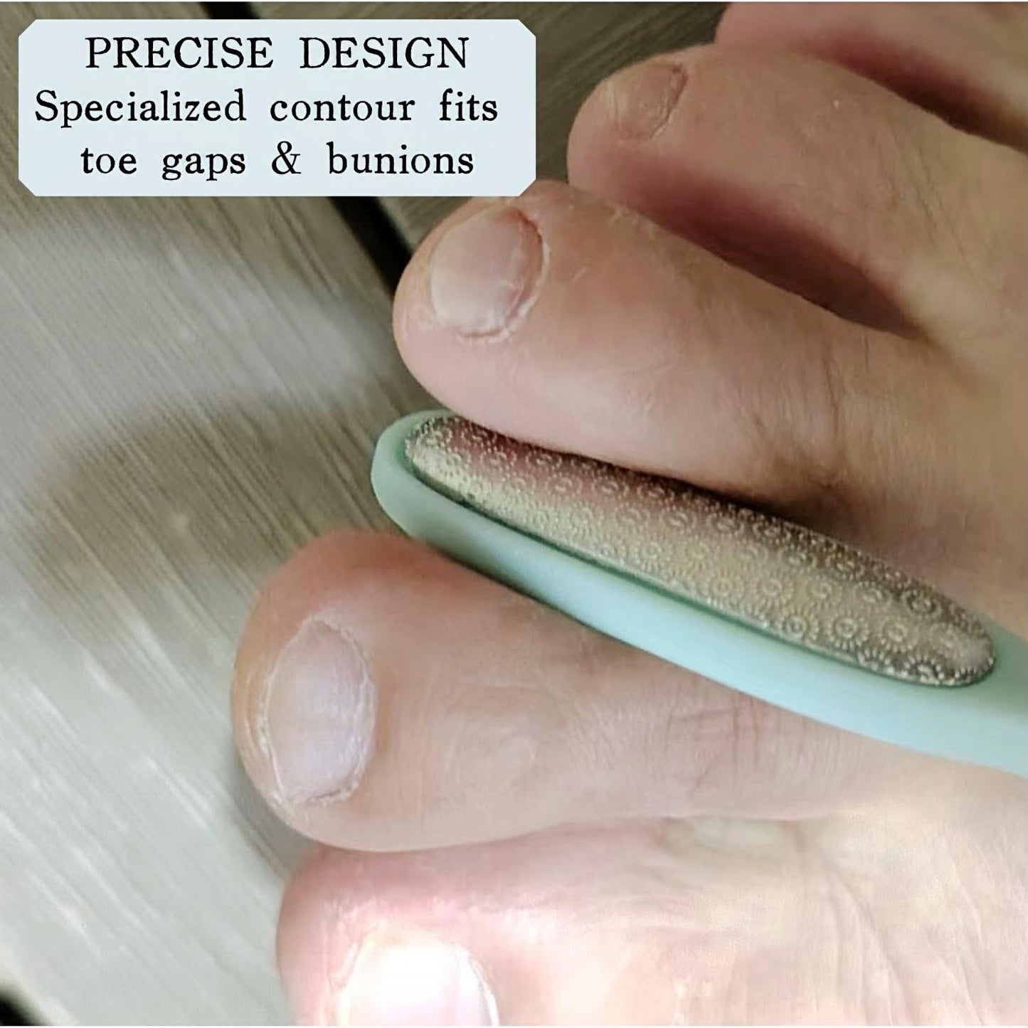 KINTEGOOD Precision Callus Remover & Bunion Scrubber for Toe Gaps, Hard Skin, and Corns – Mini Foot File Exfoliator with Compact Design for Pedicures and Sensitive Areas