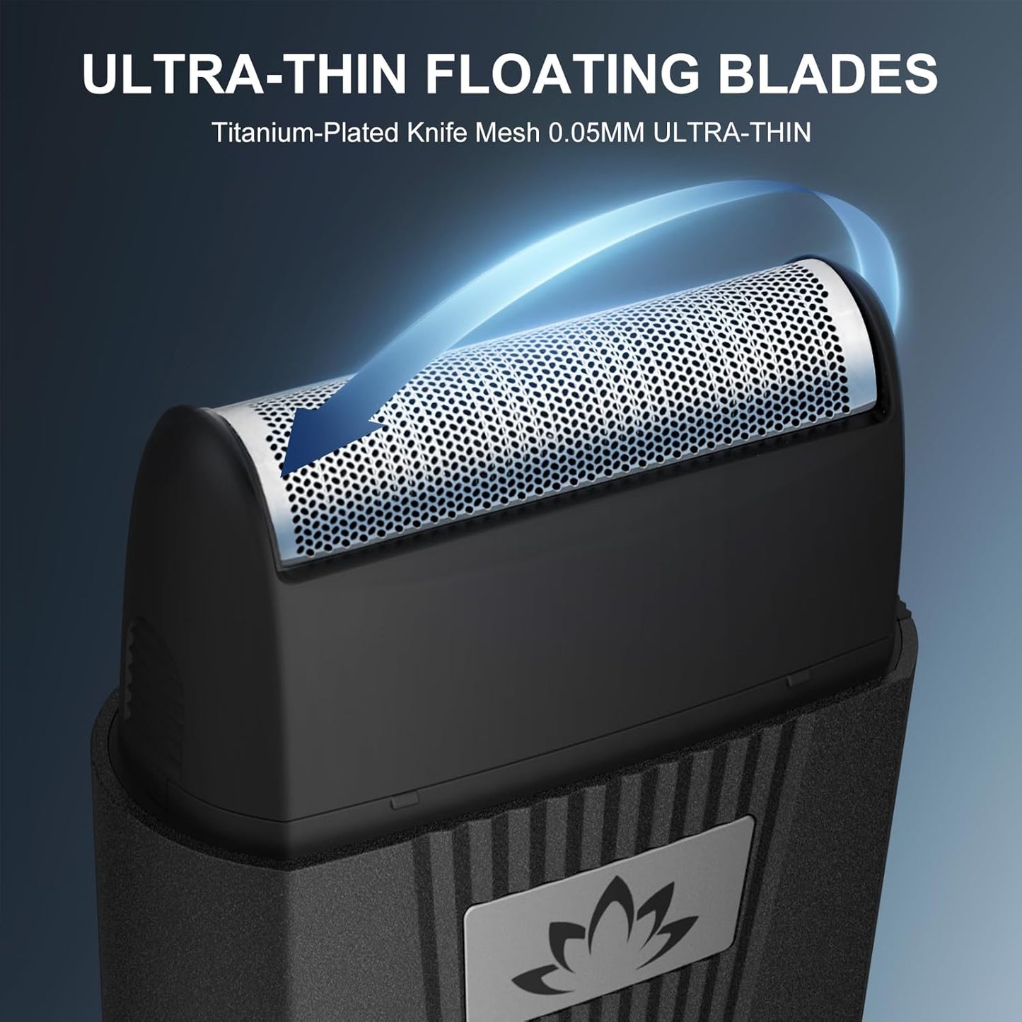 Powerful Foil Bald Shaver for Men - Cordless Electric Razor & Beard Trimmer with LED Display