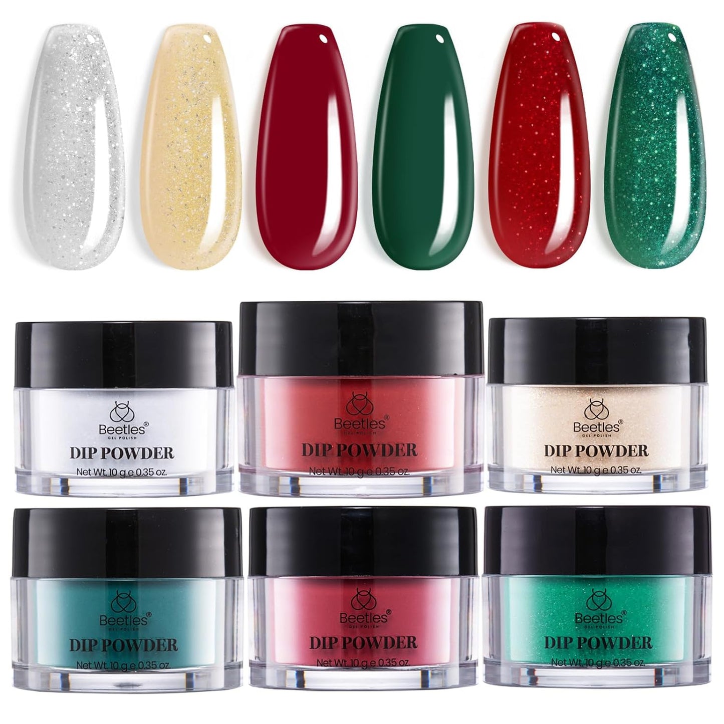Beetles 20-Color Pink Nude Dip Powder Nail Kit - Jelly Effect & Glitter for DIY Manicure