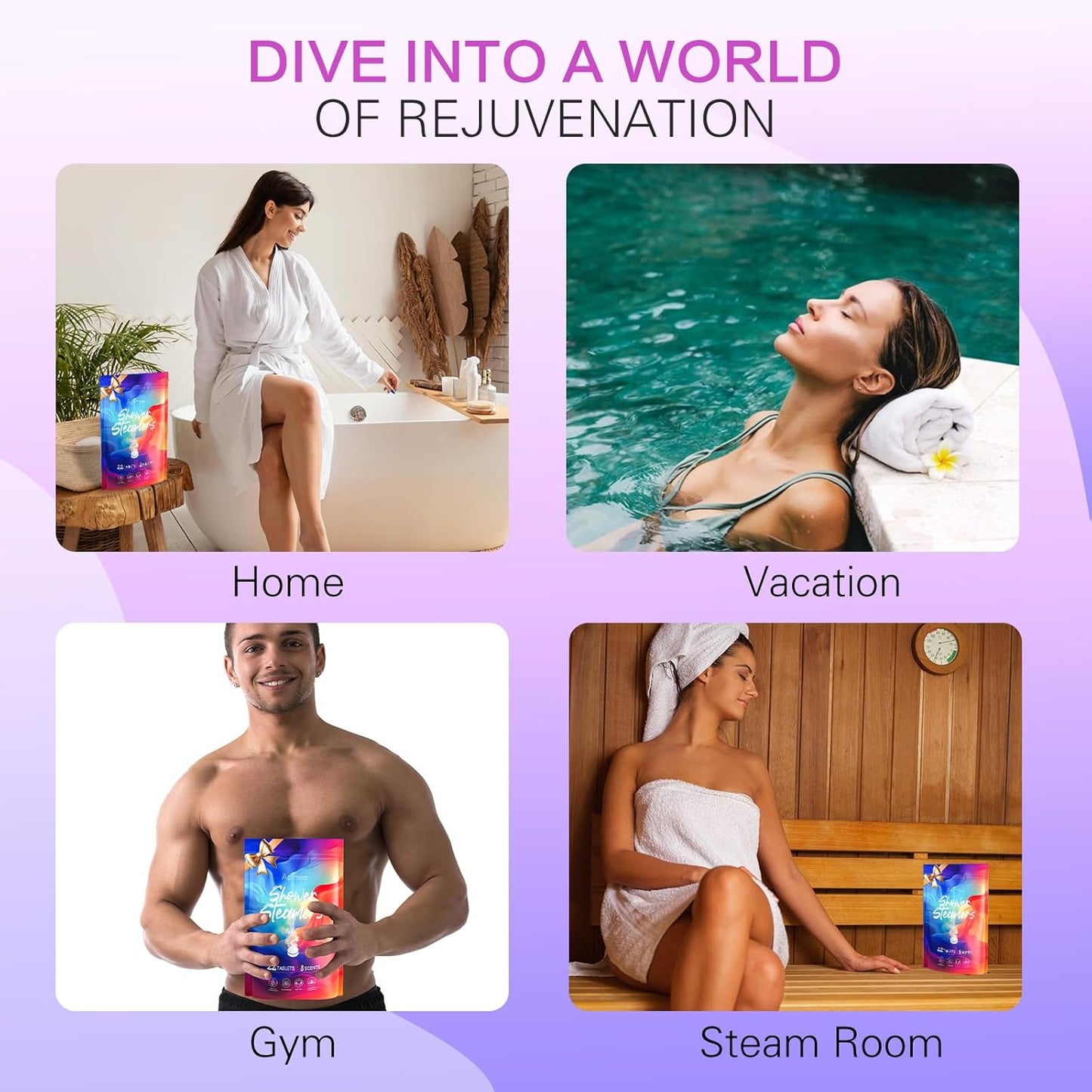 Aofmee Aromatherapy Shower Steamers 22 Pack - Relaxing Shower Bombs with Essential Oils for Spa Gifts, Perfect for Mother's Day & Birthdays