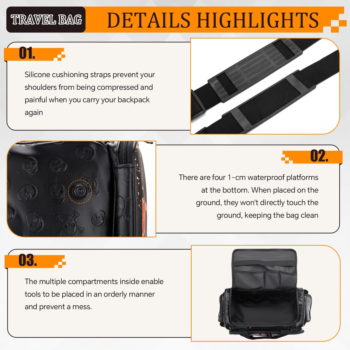 CestoMen PRO Large Capacity Barber Bag - Multi-Pocket Salon Organizer with Protective Lining, Thermal Pockets & Scissor Holder, Waterproof PU Leather for Hair Stylists & Personal Grooming (Black)