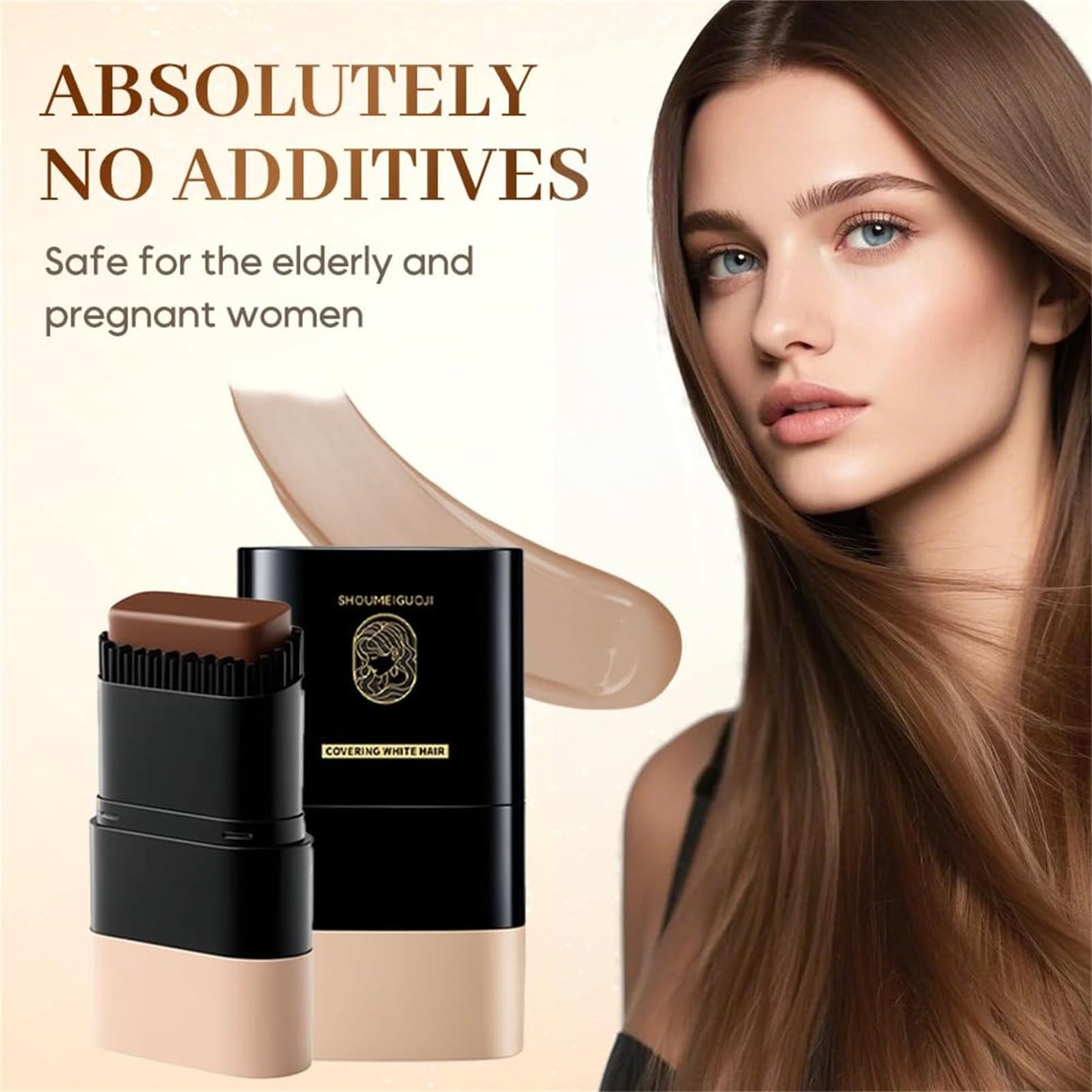 Bosuya Hair Dye Comb 20ml Waterproof, Bosuya Hair Dye Comb, Bosuya Hair Dyes Stick, Instant Comb Hair Dyes For Men & Women, Waterproof And Sweat-Proof (Coffee)