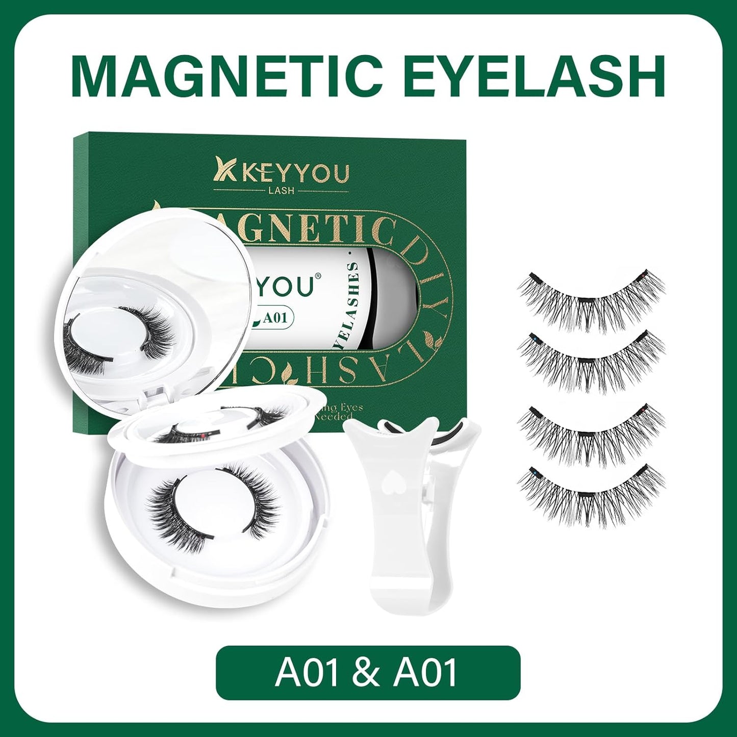 DIY Lash Extension Kit - 280 Soft Cluster Lashes, 100D Curl, Easy Application with Bond & Seal