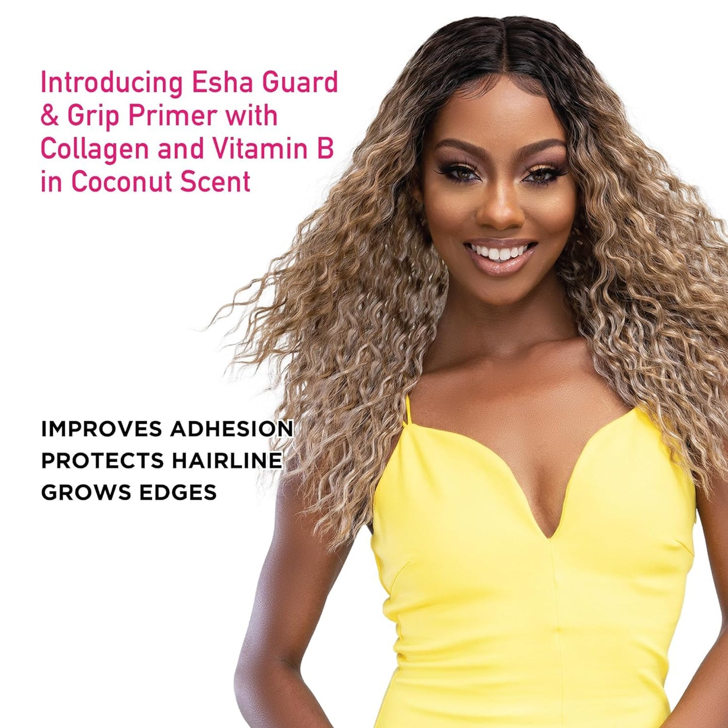 Esha Melt N Slay Guard & Grip Primer - Collagen, Olive Fruit Oil, Vitamin E Infused - Enhance & Protect Your Skin - Improve Adhesion - Save Hairline