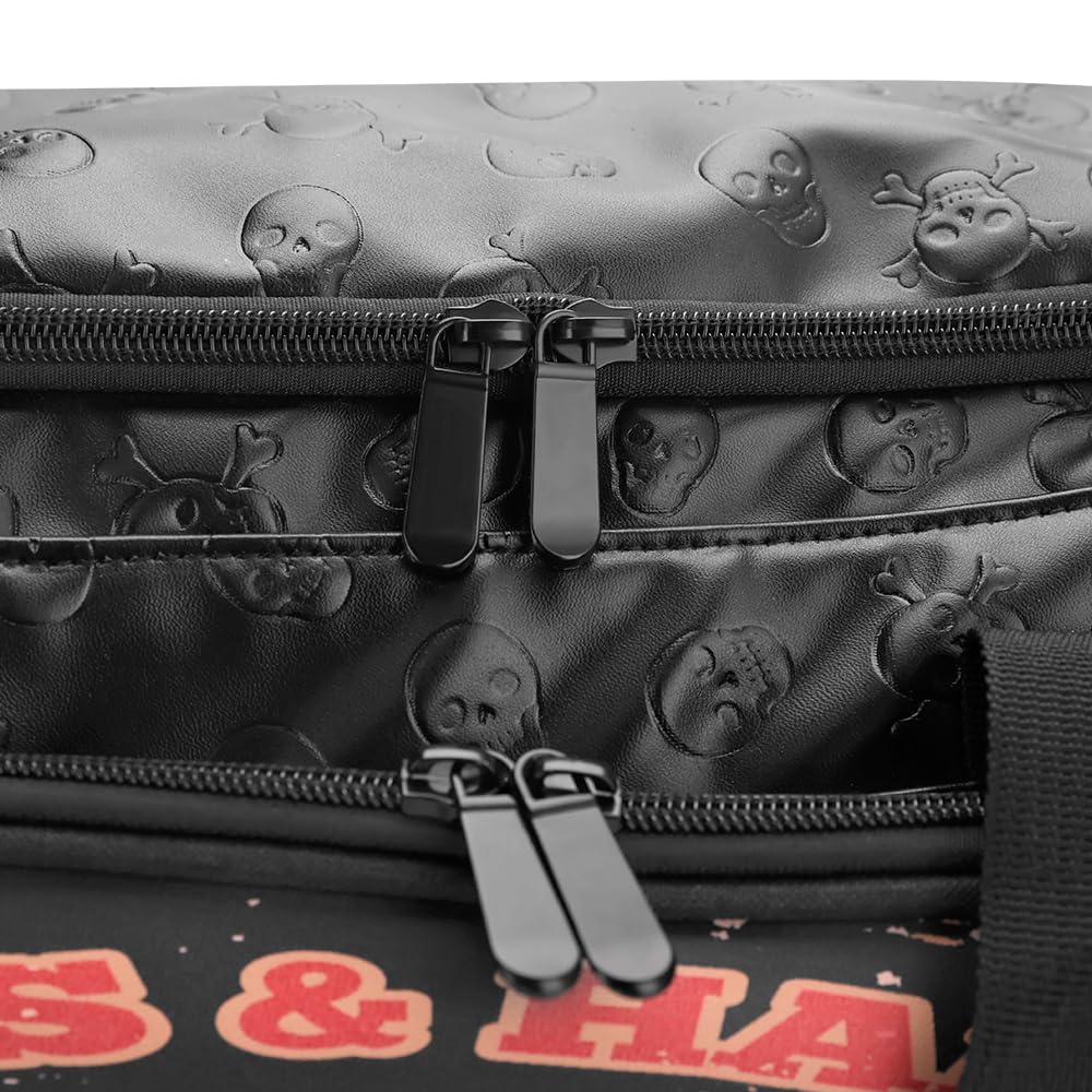 CestoMen PRO Large Capacity Barber Bag - Multi-Pocket Salon Organizer with Protective Lining, Thermal Pockets & Scissor Holder, Waterproof PU Leather for Hair Stylists & Personal Grooming (Black)