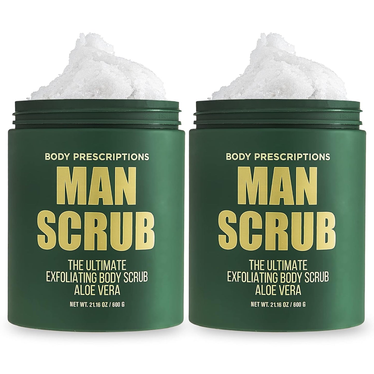 Men’s Charcoal Exfoliating Body Scrub – 21oz Cleansing Wash for All Skin Types