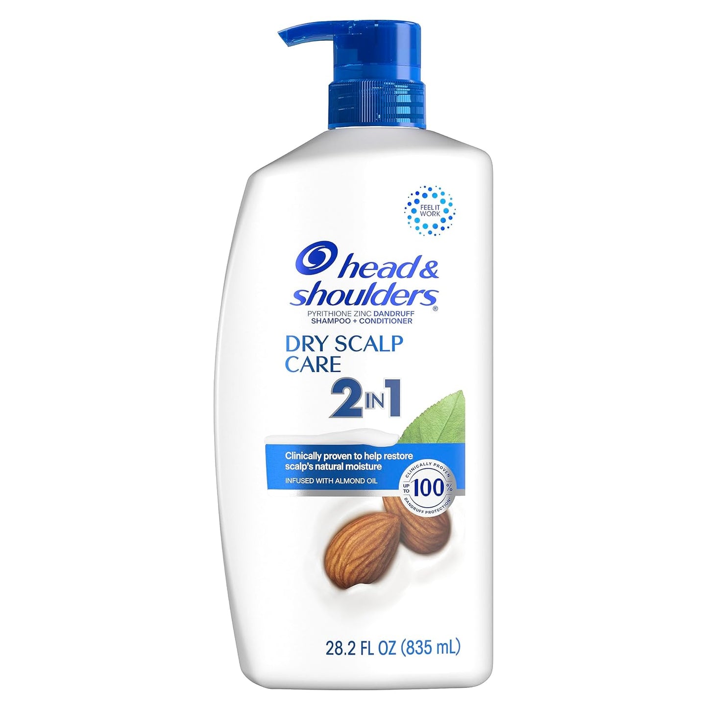 Head & Shoulders 2-in-1 Anti-Dandruff Shampoo & Conditioner for Dry Scalp, 28.2 oz
