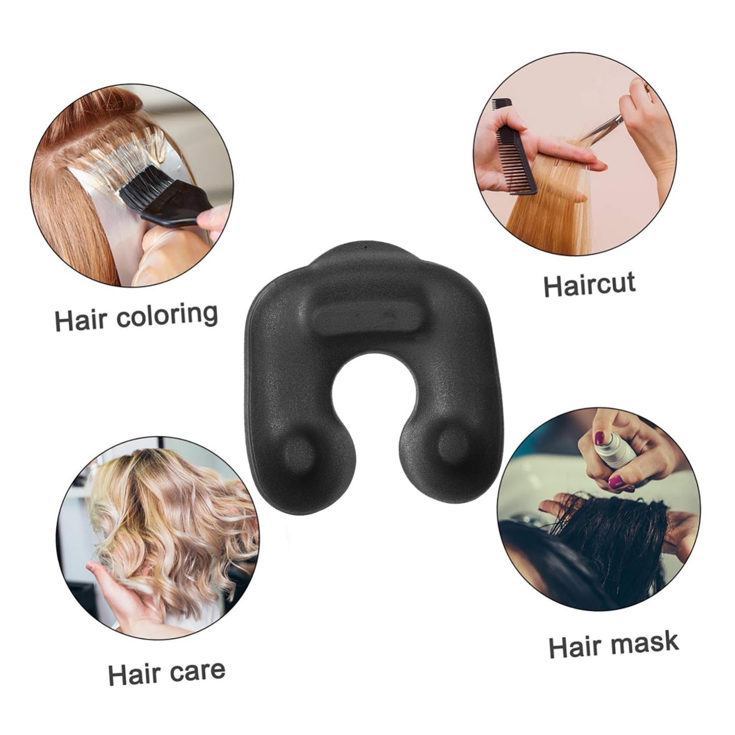 DOITOOL Salon Hairdressing Perming Neck Tray Hair Washing Tray Hair Dye Shoulder Rest Barber Perm Container for Haircut Coloring