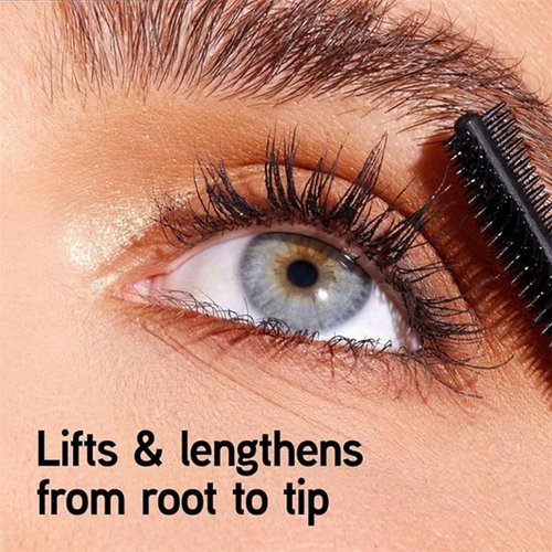 Yamlo Eme Mascara, Lengthening and Curling Mascara, Black & Brown Duo For Lash Makeup, Waterproof & Sweatproof Long Lasting Non-Smudged (2Pcs Black)