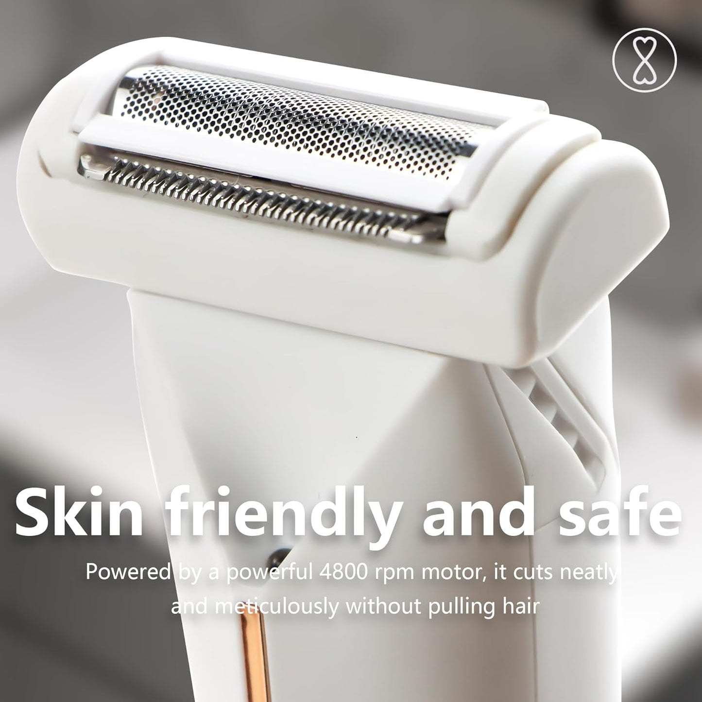 2-in-1 Waterproof Bikini Trimmer for Women - USB Rechargeable Electric Razor