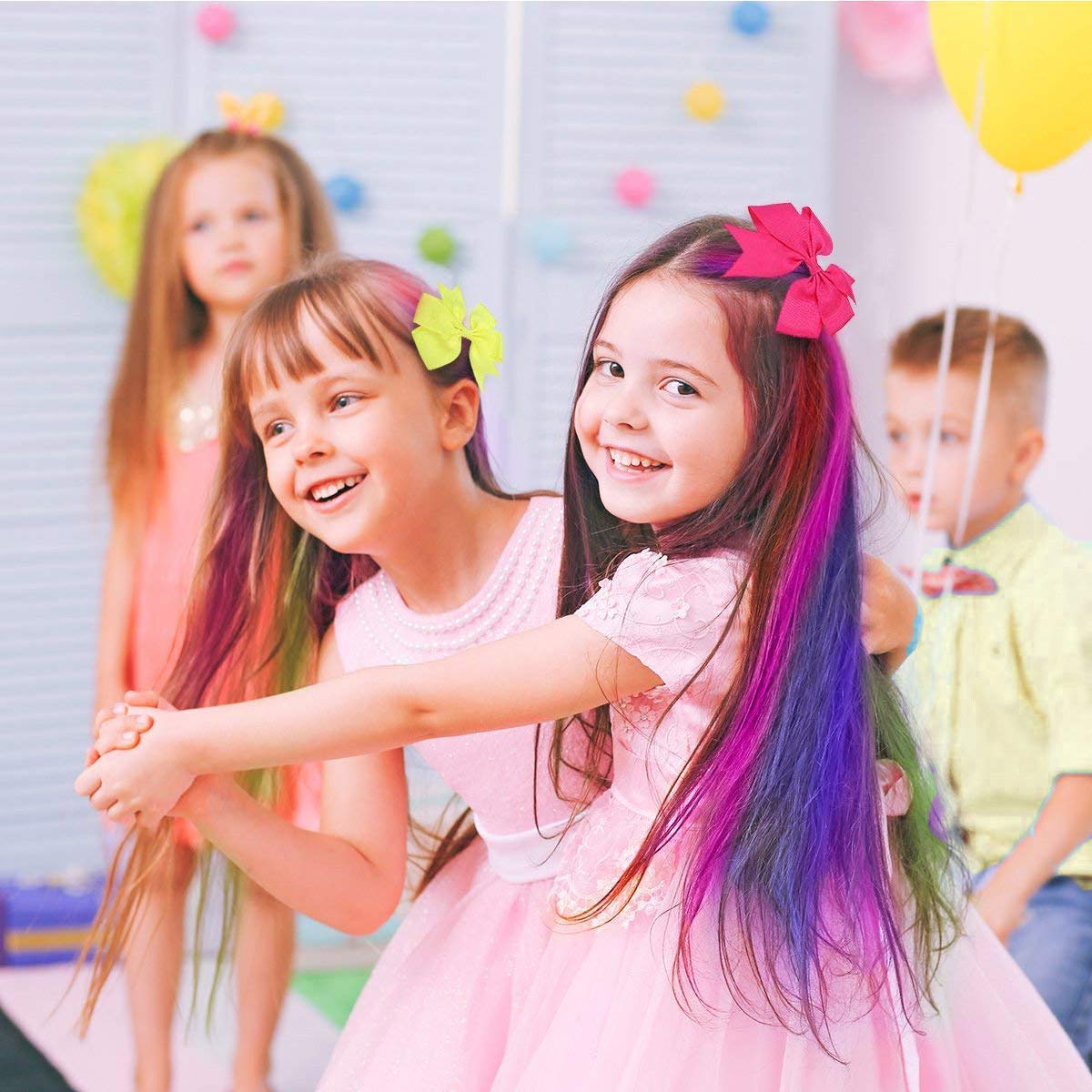 MSDADA Hair Chalk Comb Christmas Gifts Toys for Girls Kids 3 Pack - Temporary Washable Hair Color Dye Paint Teen Girl Gift Hair Stuff Accessories Makeup Kit Age 6 7 8 9 10 11 12 13 Years Old
