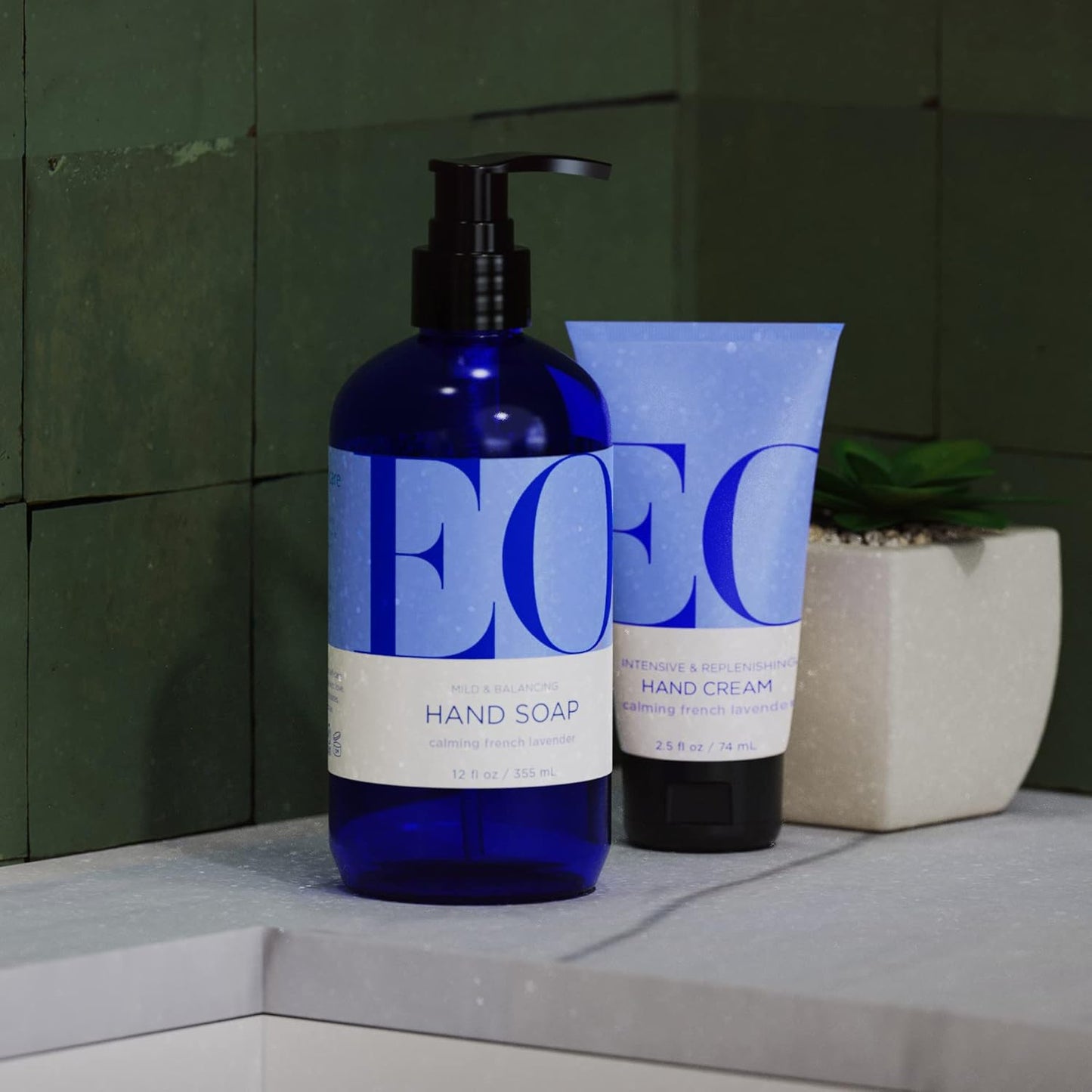 Organic EO Hand Cream - 2 Pack, 2.5 oz | Orange Blossom & Vanilla Moisturizer for Dry Skin